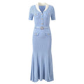 RIBBED KNIT MIDI DRESS