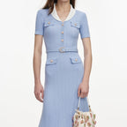 RIBBED KNIT MIDI DRESS