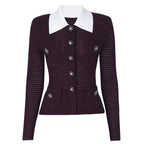 Crystal Button Knit Cardigan